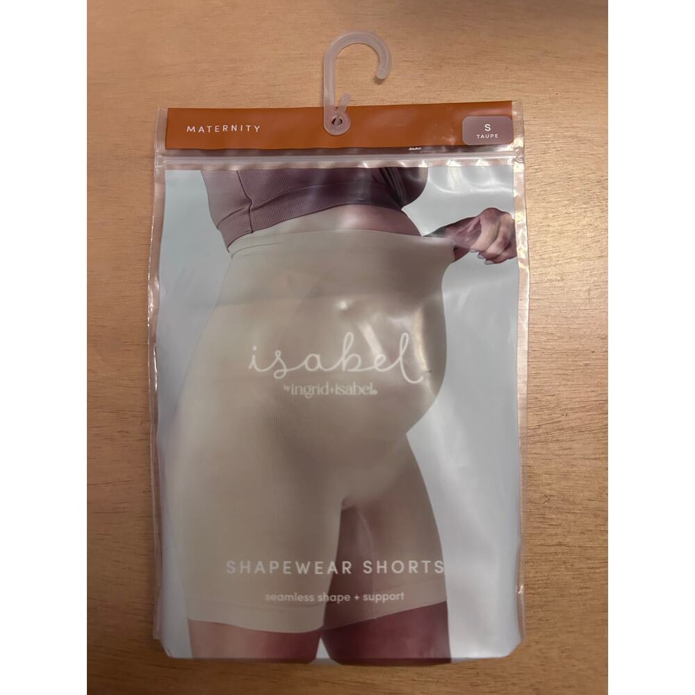 New Women’s Isabel Maternity Shapewear Shorts Taupe size Small
